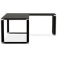 Desk WARNER - black - glass