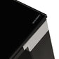 Desk WARNER - black - glass