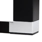 Desk WARNER - black - glass