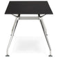 Desk KRUSH - black - glass