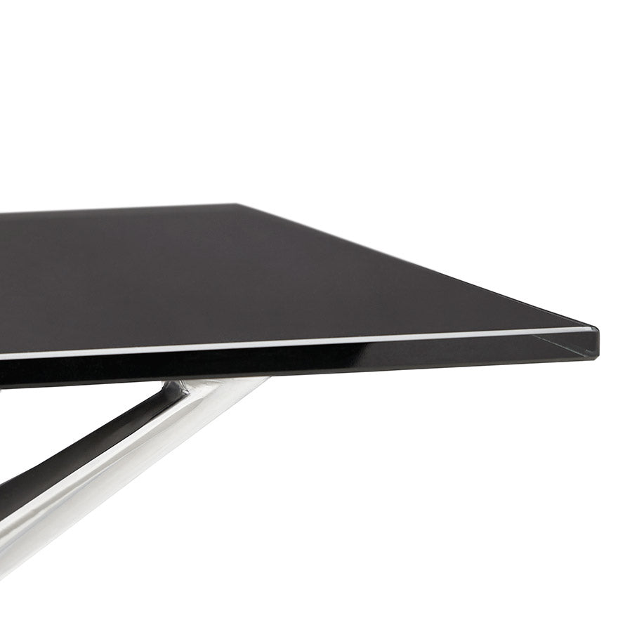 Desk KRUSH - black - glass