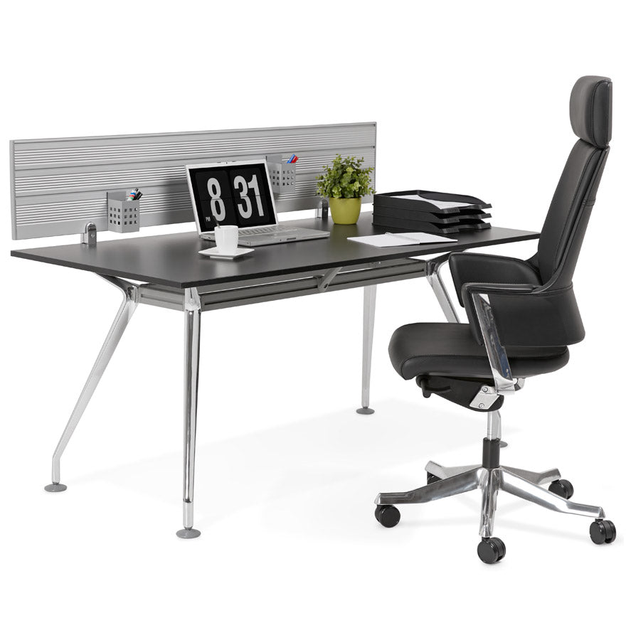 Desk KRUSH - black - wood