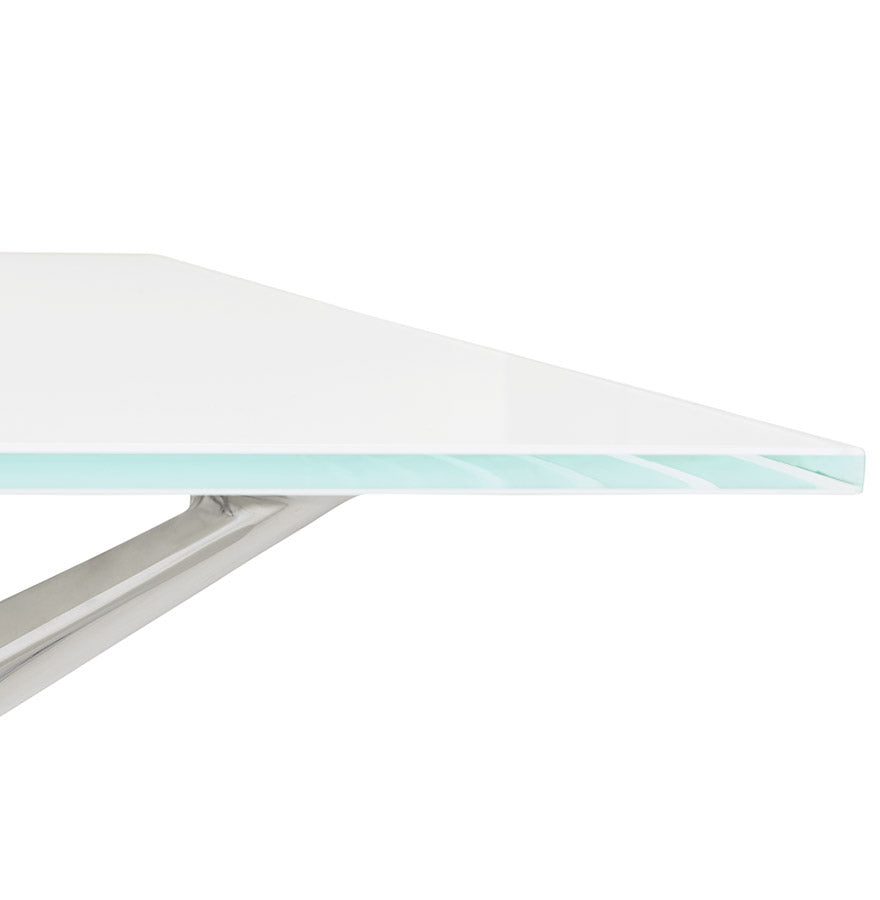 Desk KRUSH - white - glass