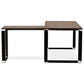 Desk WARNER - walnut - wood