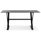 Desk MAUD - black - glass