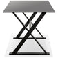 Desk MAUD - black - glass