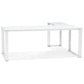Bureau WARNER - wit - glas