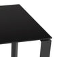 Schreibtisch ABAK - Schwarz - Glas