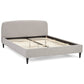 Bed DROME - light gray - fabric