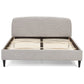 Bed DROME - light gray - fabric