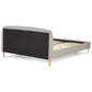 Bed DROME - light gray - fabric