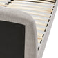 Bed DROME - light gray - fabric