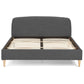Bed DROME - black - fabric