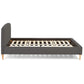 Bed DROME - black - fabric