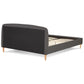 Bed DROME - black - fabric