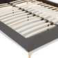 Bed DROME - black - fabric