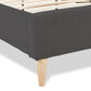 Bed DROME - black - fabric