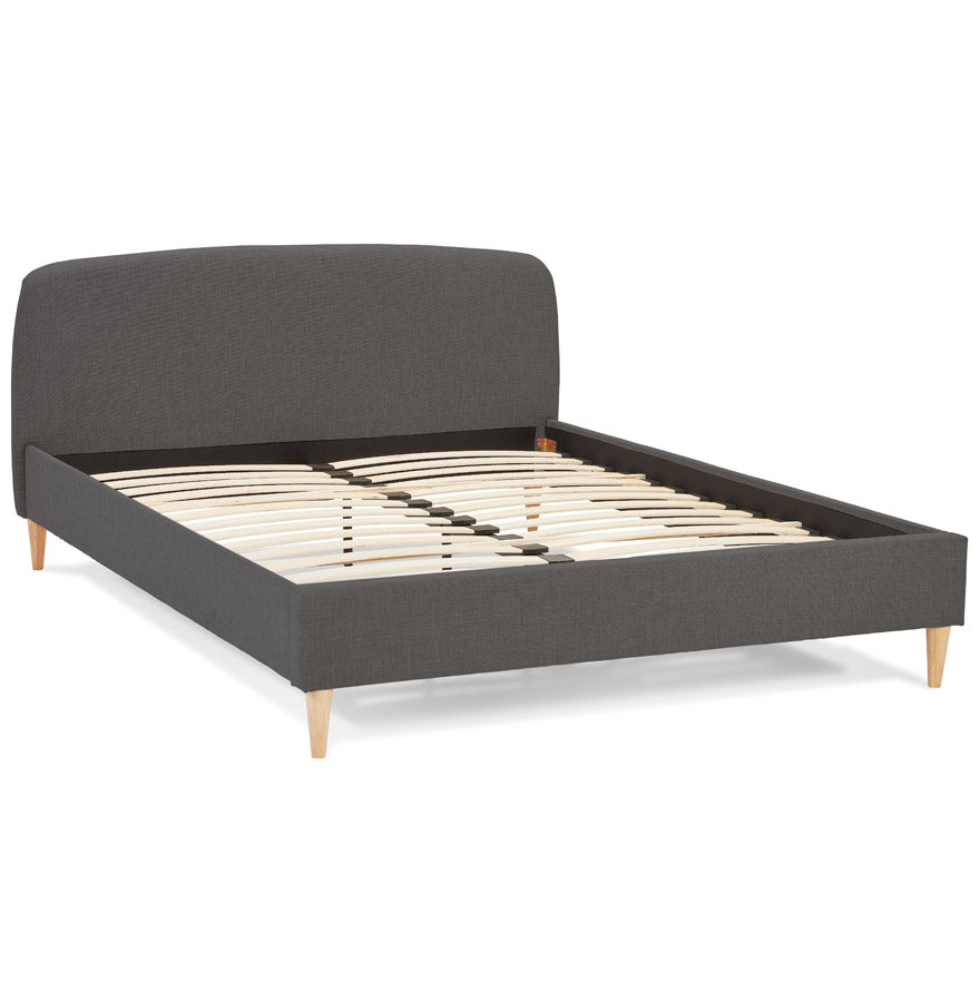 2 persoons bed DROME - zwart - stof