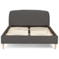 Bed DROME- zwart - stof