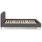 Bed DROME- zwart - stof