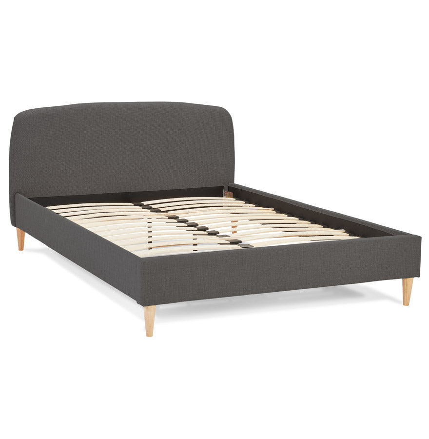 Bed DROME- black - fabric