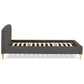 Bed DROME - black - fabric