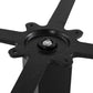 Table leg - black - metal
