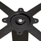 Table leg - black - metal