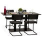 Table leg - black - metal