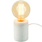 Table lamp LUCHE - white - glass
