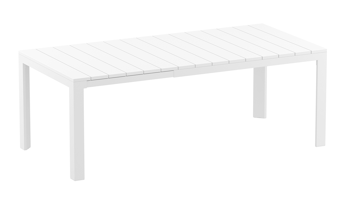 Tuintafel SIESTA ATLANTIC MEDIUM - kunststof - wit