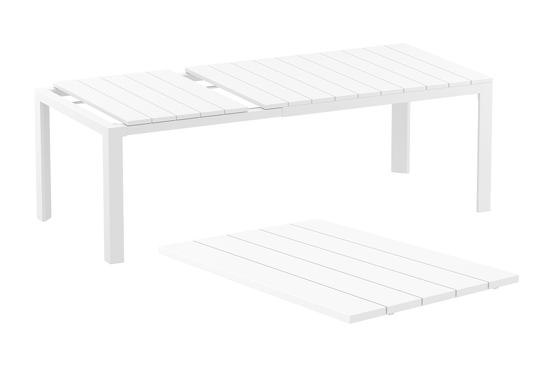 Tuintafel SIESTA ATLANTIC MEDIUM - kunststof - wit