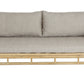 Loungeset BETHANY - acaciahout - stof - bamboe - naturel