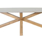 Tuintafel BRUMBY - acaciahout - polystone - betonlook