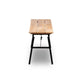 Picknickbank JOANNE - acaciahout - staal - naturel - zwart