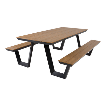 Picknickset AREZZO - aluminium - polywood