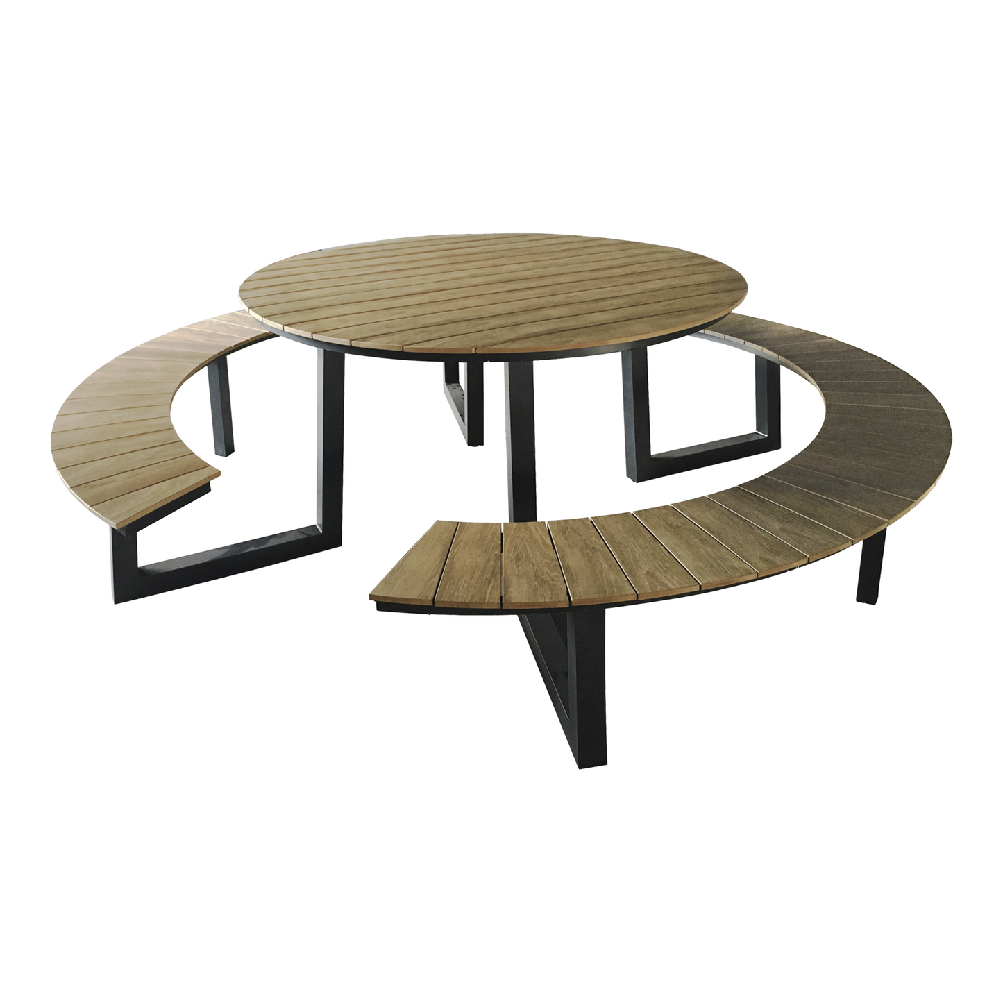 Picknickset FREDO - aluminium - polywood