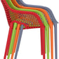 Tuinstoel SIESTA AIR XL - kunststof - donkergrijs - set van 2