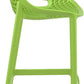 Barkruk SIESTA AIR - kunststof - groen - set van 2