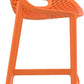 Barkruk SIESTA AIR - kunststof - oranje - set van 2