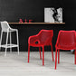 Barkruk SIESTA AIR - kunststof - rood - set van 2