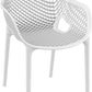 Tuinstoel SIESTA AIR XL - kunststof - wit - set van 2
