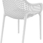 Tuinstoel SIESTA AIR XL - kunststof - wit - set van 2