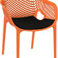 Tuinstoel SIESTA AIR XL - kunststof - oranje - set van 2