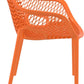 Tuinstoel SIESTA AIR XL - kunststof - oranje - set van 2