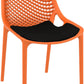 Tuinstoel SIESTA AIR - kunststof - oranje - set van 2