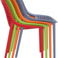 Tuinstoel SIESTA AIR - kunststof - oranje - set van 2