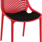 Tuinstoel SIESTA AIR - kunststof - rood - set van 2