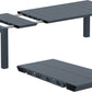 Tuintafel SIESTA VEGAS MEDIUM - kunststof - donkergrijs