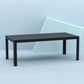Tuintafel SIESTA ATLANTIC MEDIUM - kunststof - zwart